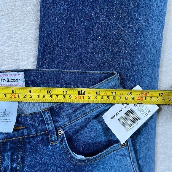 Vintage Y2K Cyber Generation Glitter Bootcut Flare Jeans - Picture 5 of 9